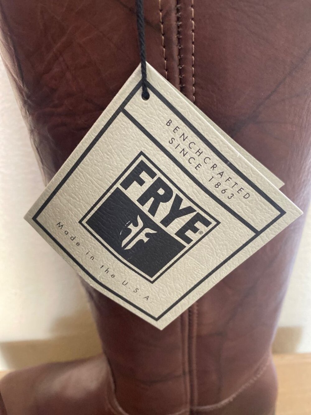 Vintage Frye Campus 14L Boots 87290 Men's 11M Brown Leather Made USA NOS - Picture 8 of 15